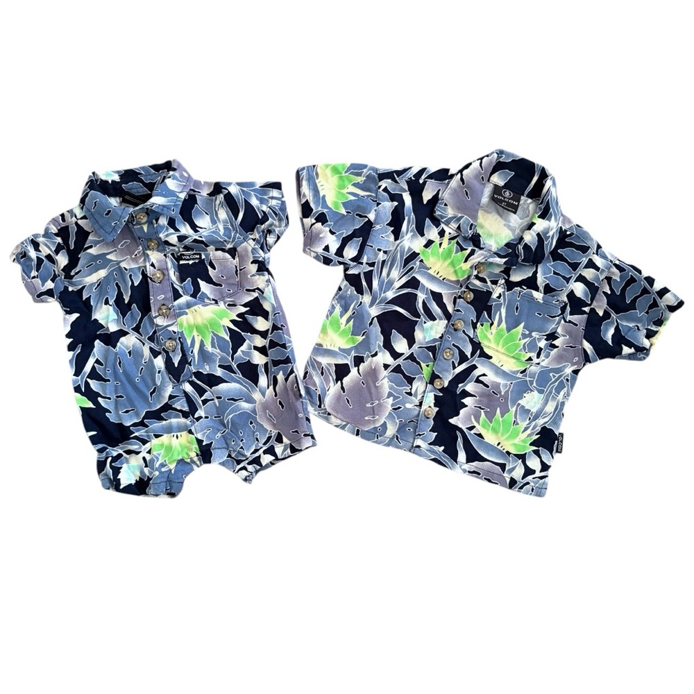 Volcom Baby Romper and Shirt Set - 2T & 0/3 Months